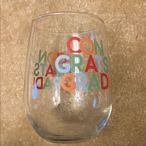 Colorful Congrats Grad Glass